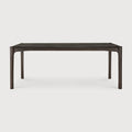 Pi Dining Table | Varnished Teak | Dark Brown | Rectangular | 79" X 37"