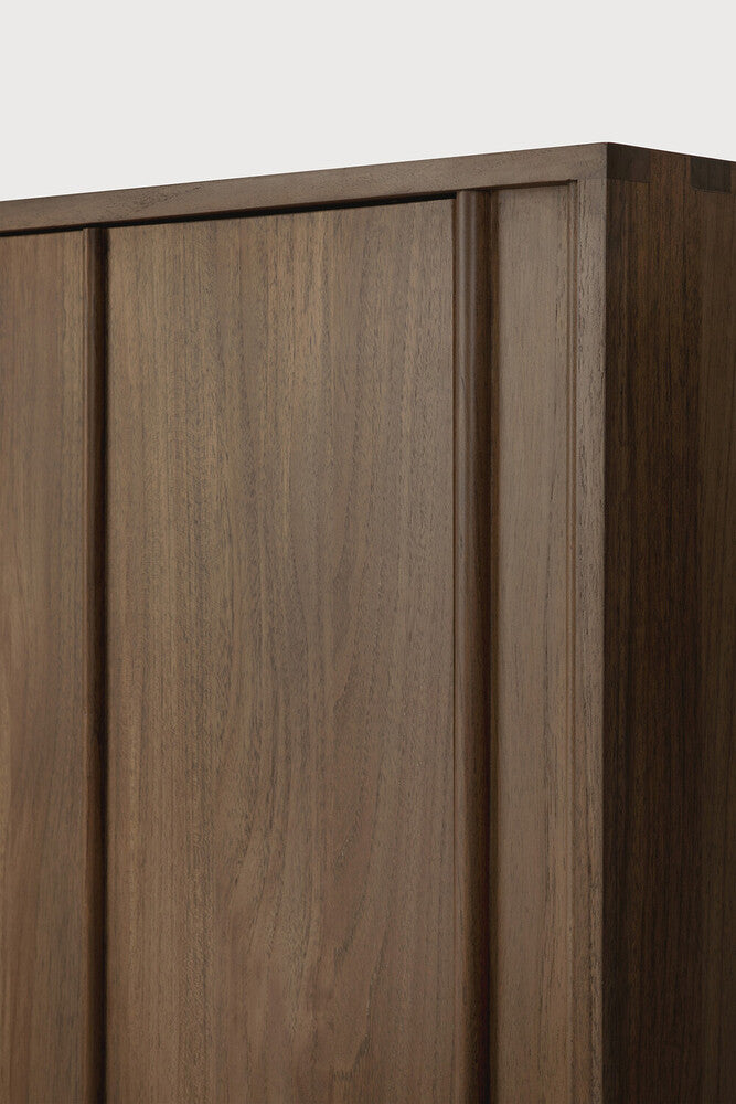 Pillar Sideboard | Varnished Teak | Wild Brown | 3 Doors
