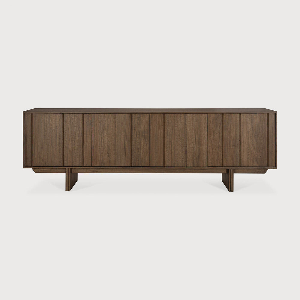 Pillar Sideboard | Varnished Teak | Wild Brown | 4 Doors