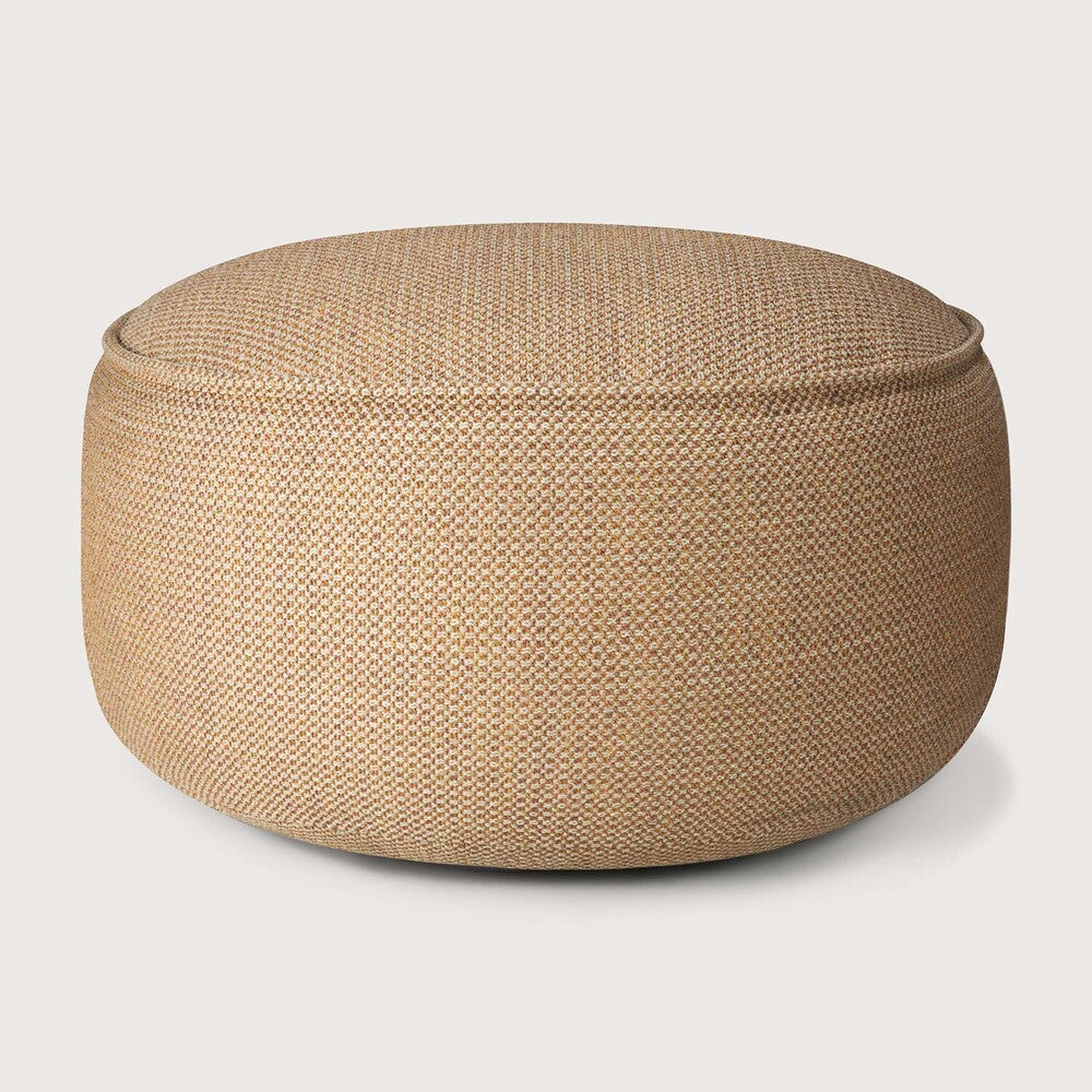 Donut Outdoor Pouf | Marsala Check Fabric | Xl