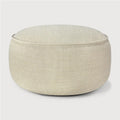 Donut Outdoor Pouf | Natural Check Fabric | Xl