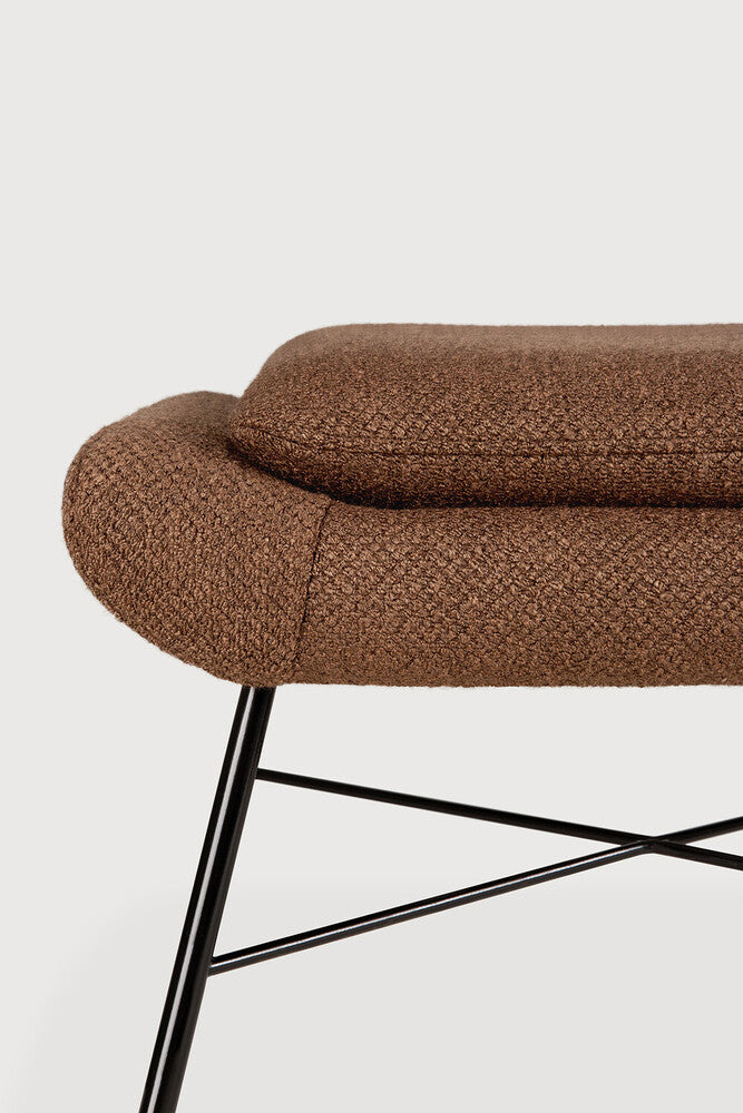 Barrow Footstool | Copper Fabric