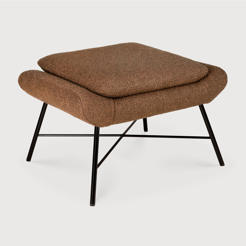 Barrow Footstool | Copper Fabric