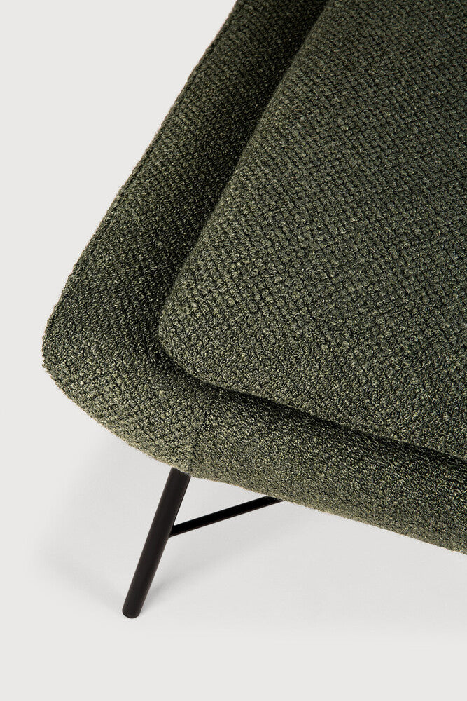 Barrow Footstool | Pine Green Fabric