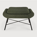 Barrow Footstool | Pine Green Fabric
