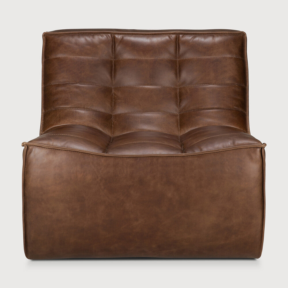 N701 Modular Sofa | Chestnut Leather | 1 Seater