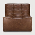 N701 Modular Sofa | Chestnut Leather | 1 Seater