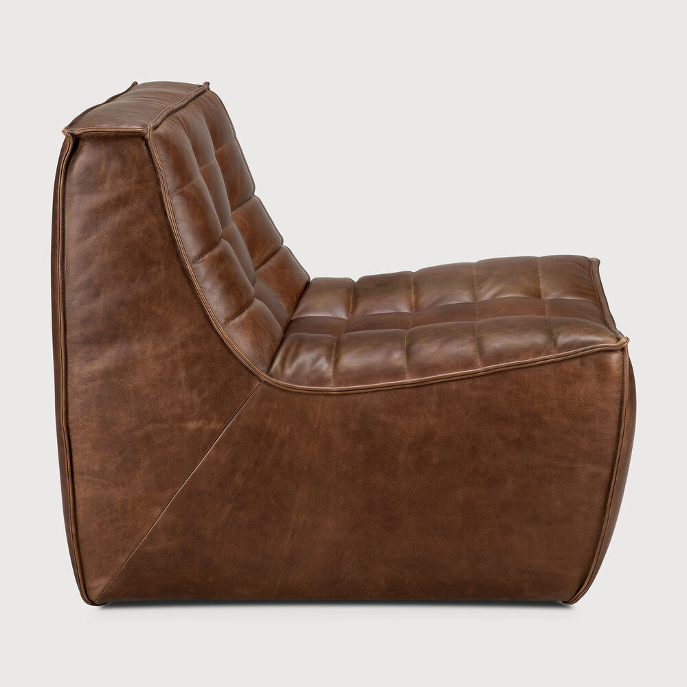 N701 Modular Sofa | Chestnut Leather | 1 Seater