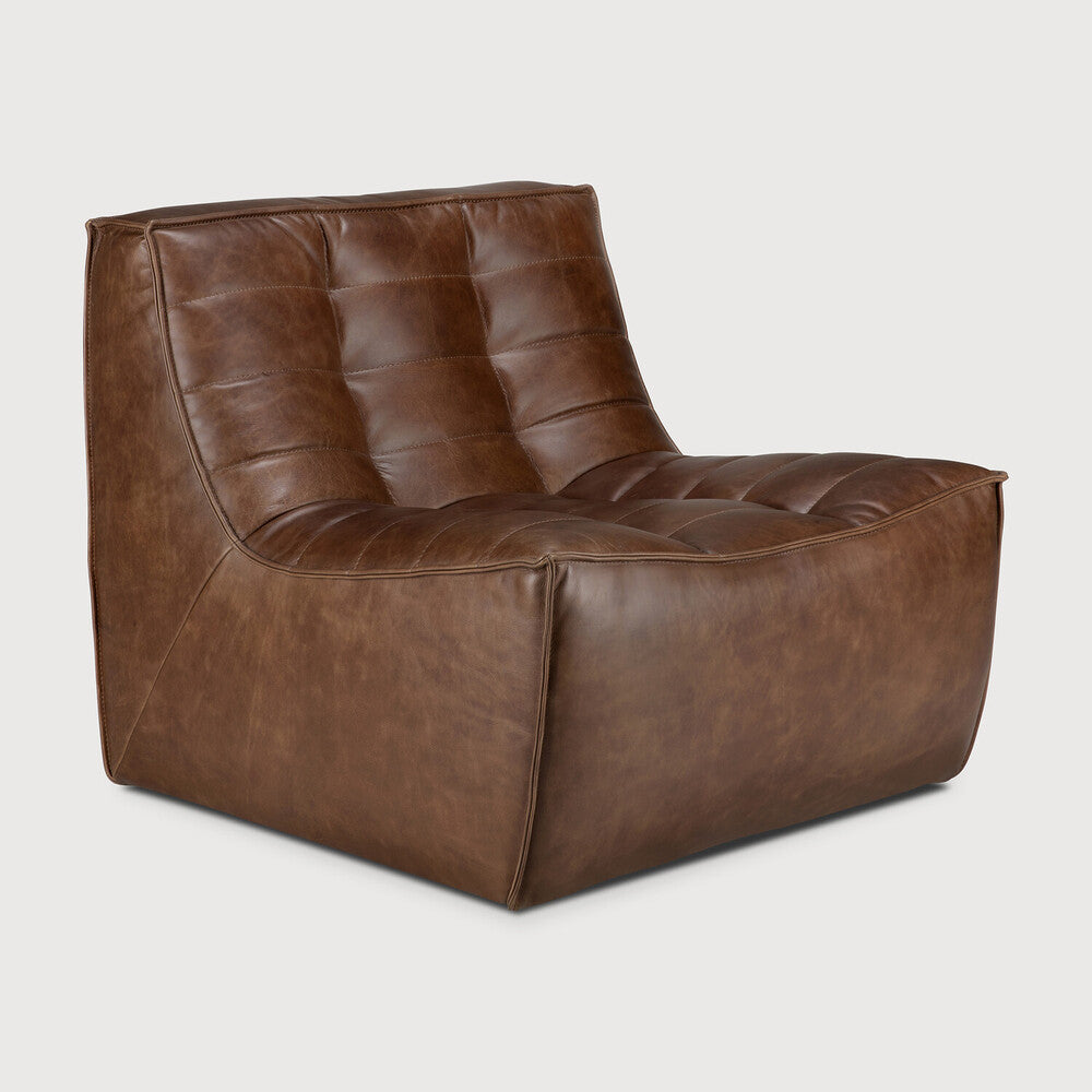 N701 Modular Sofa | Chestnut Leather | 1 Seater
