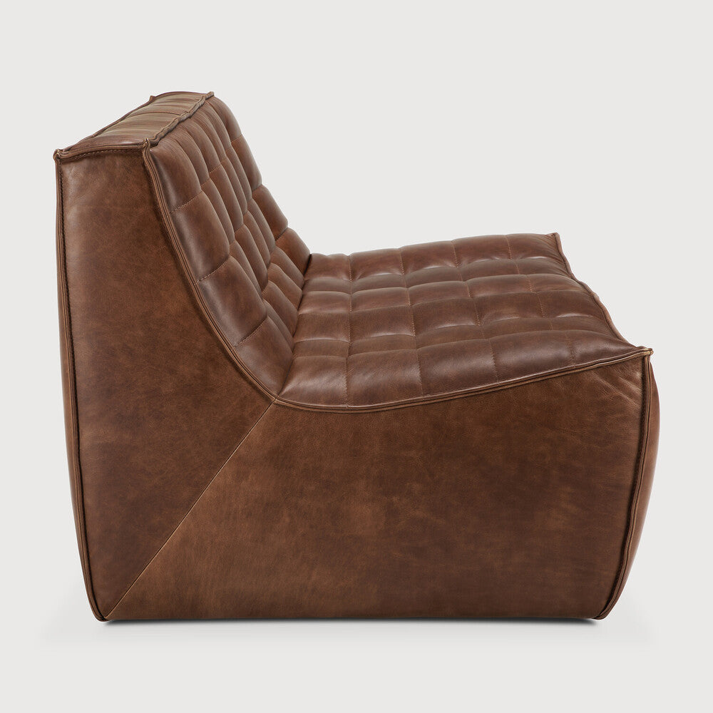 N701 Modular Sofa | Chestnut Leather | 2 Seater
