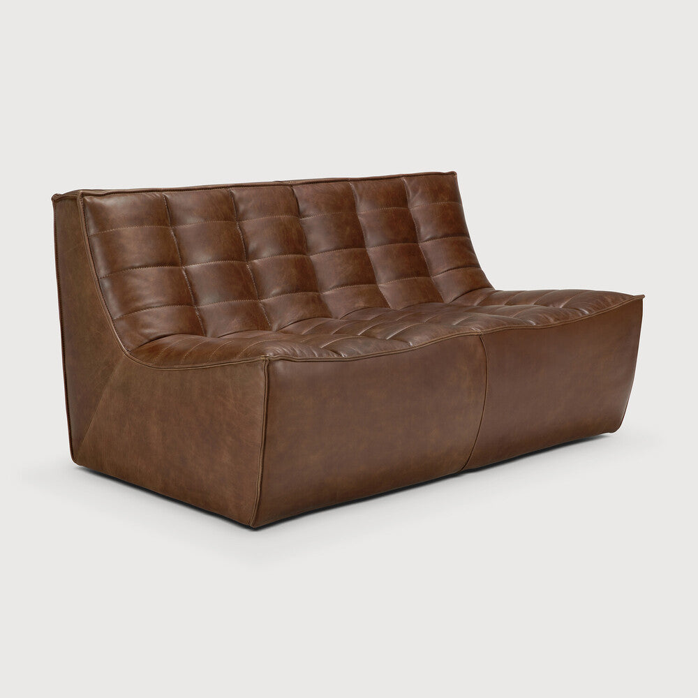 N701 Modular Sofa | Chestnut Leather | 2 Seater