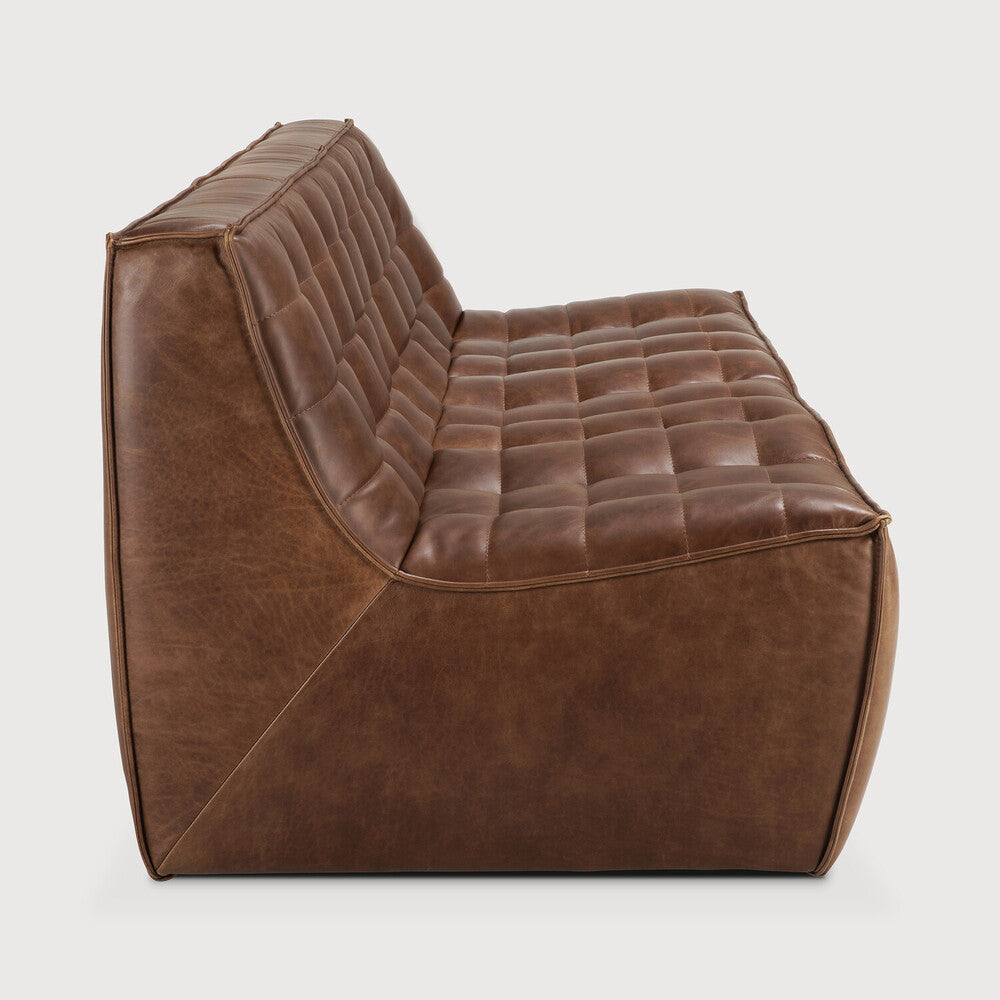 N701 Modular Sofa | Chestnut Leather | 3 Seater