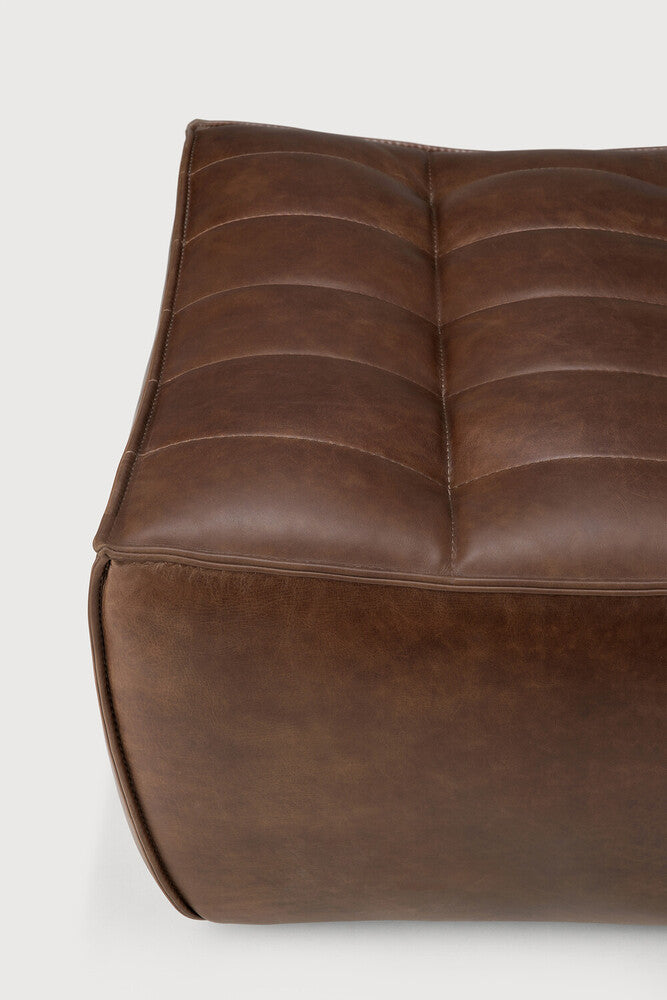 N701 Footstool | Chestnut Leather