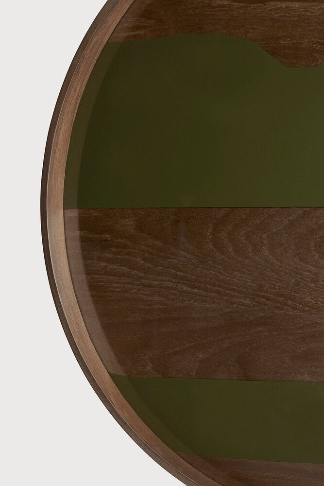 Second Nature Tray | Moss | Glass | Round | Xl