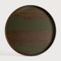 Second Nature Tray | Moss | Glass | Round | L