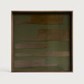 Second Nature Tray | Moss | Glass | Square | L