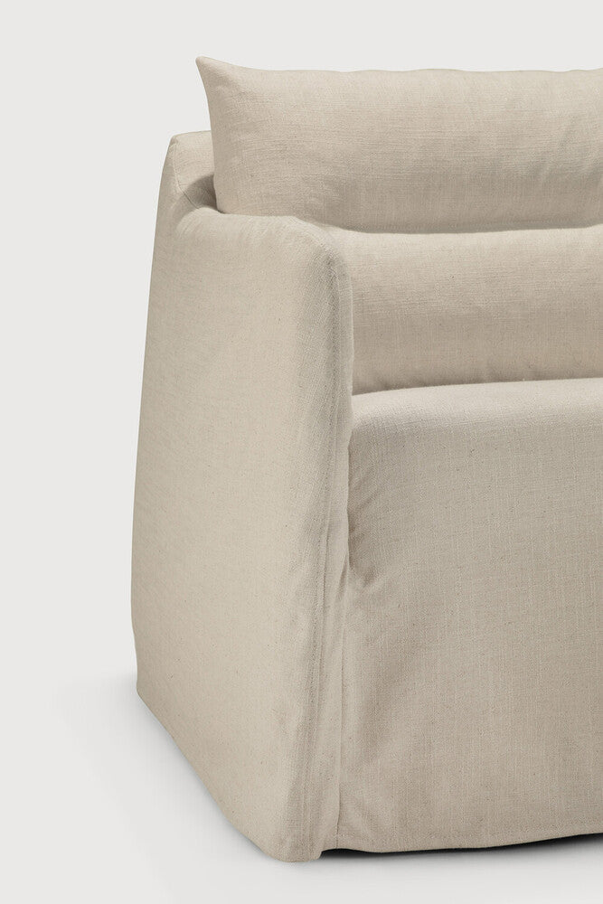 Weave Lounge Chair | Bone Fabric | Removable Cover