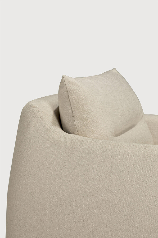 Weave Lounge Chair | Bone Fabric | Removable Cover