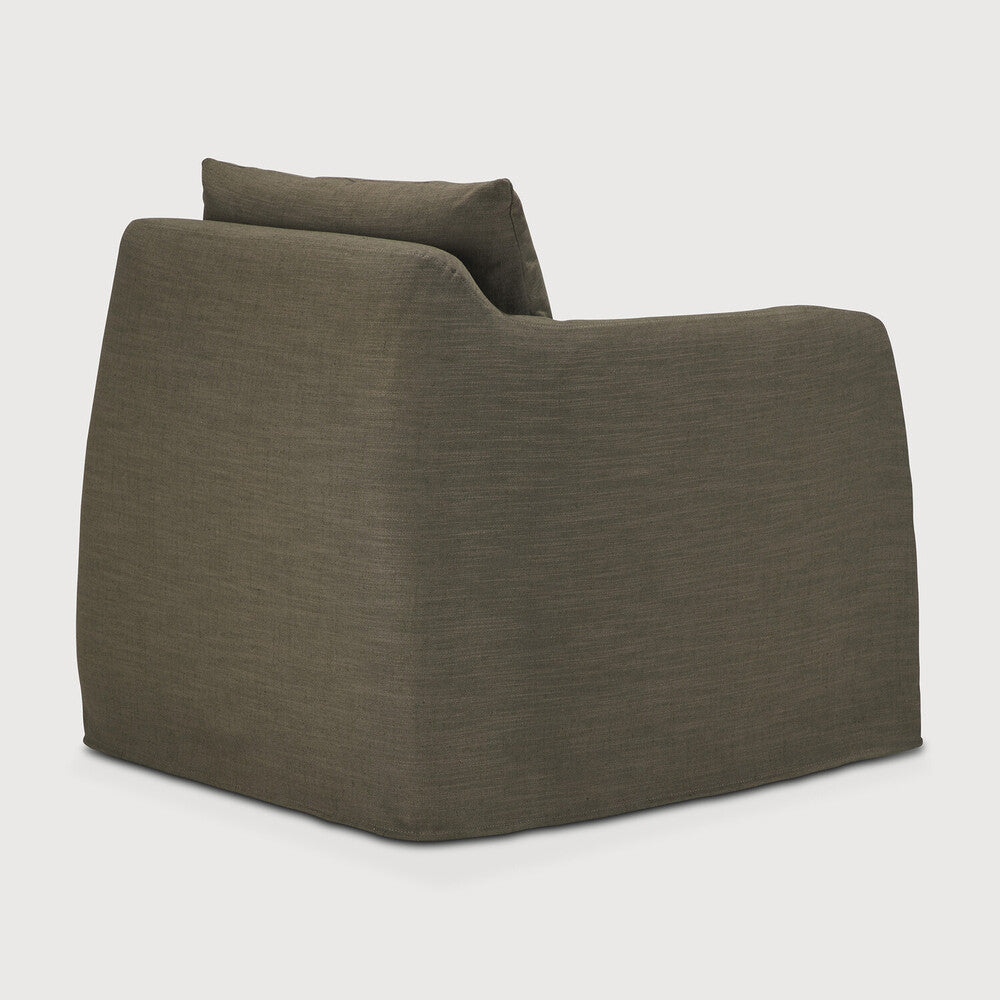 Weave Lounge Chair | Green Fabric | Removable Cover