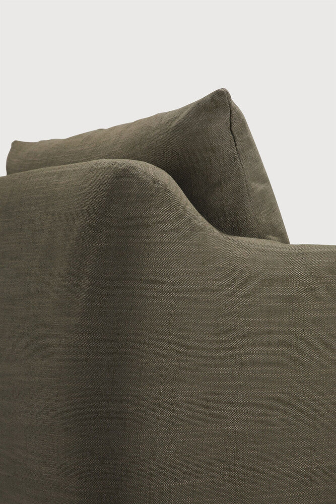 Weave Lounge Chair | Green Fabric | Removable Cover