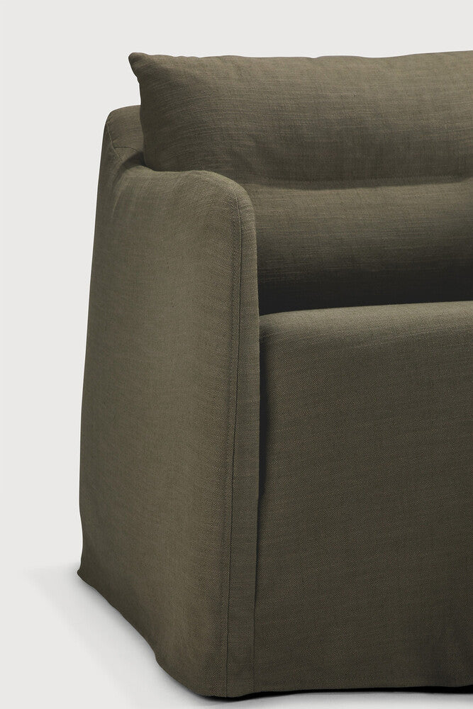 Weave Lounge Chair | Green Fabric | Removable Cover