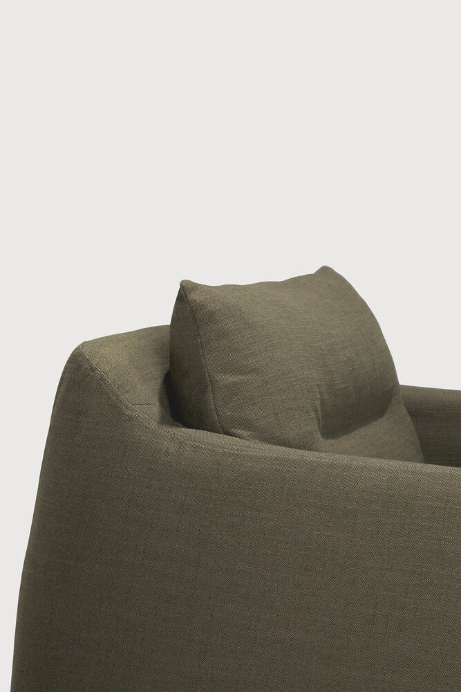 Weave Lounge Chair | Green Fabric | Removable Cover
