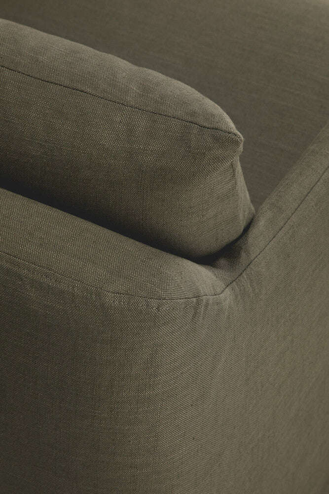 Weave Lounge Chair | Green Fabric | Removable Cover