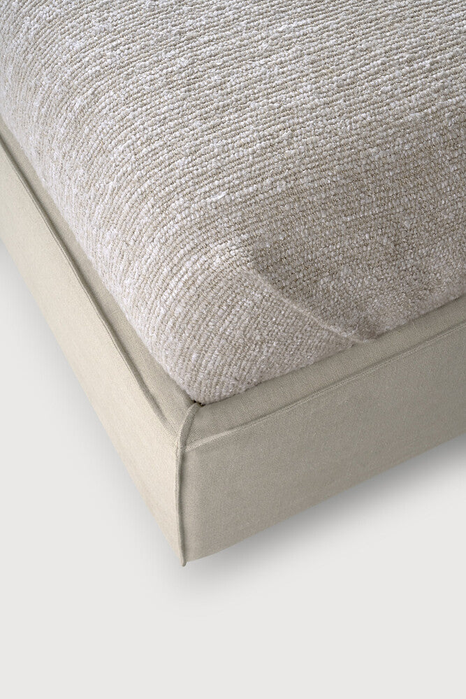 Revive Bed | Sand Linen | Us Queen | With Slats | Removable Cover