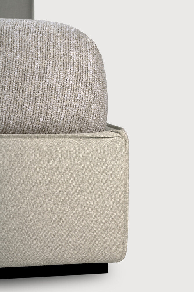 Revive Bed | Sand Linen | Us Queen | With Slats | Removable Cover