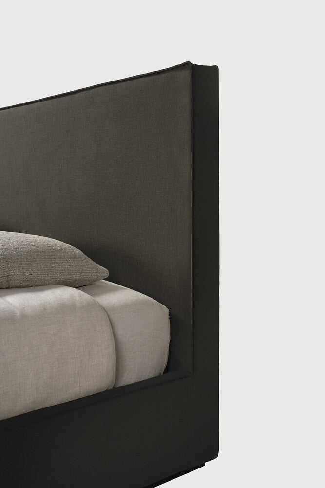 Revive Bed | Grey Linen | Us King | With Slats | Removable Cover