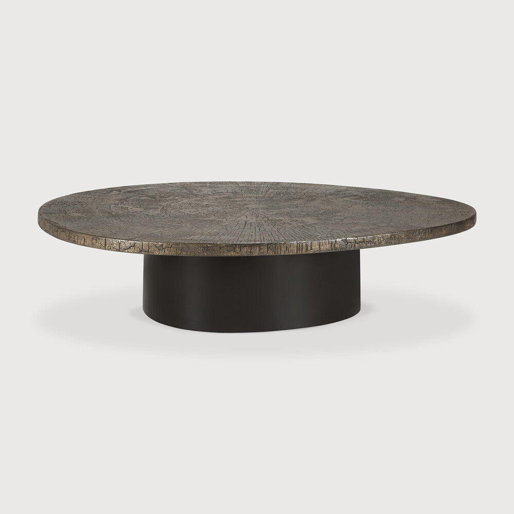 Slice Coffee Table | Varnished Minerals | Ray Whisky | Oval | 54" X 48"