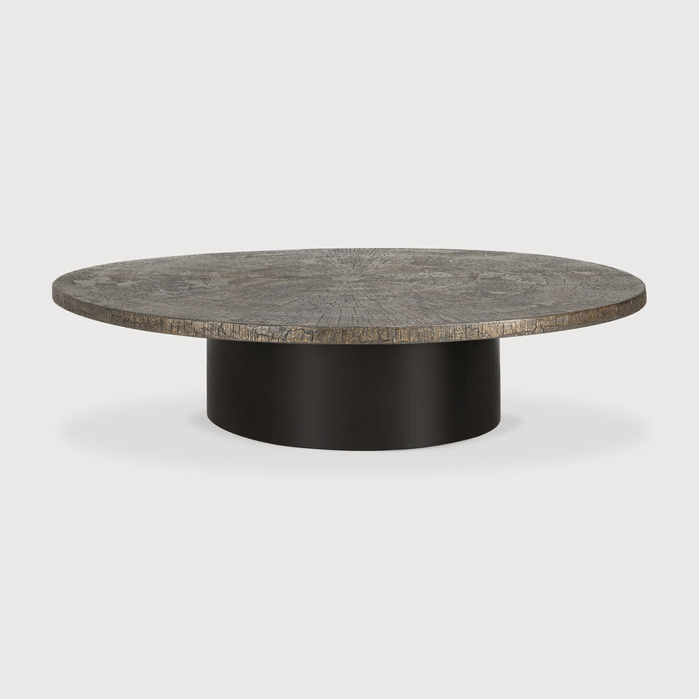 Slice Coffee Table | Varnished Minerals | Ray Whisky | Oval | 54" X 48"