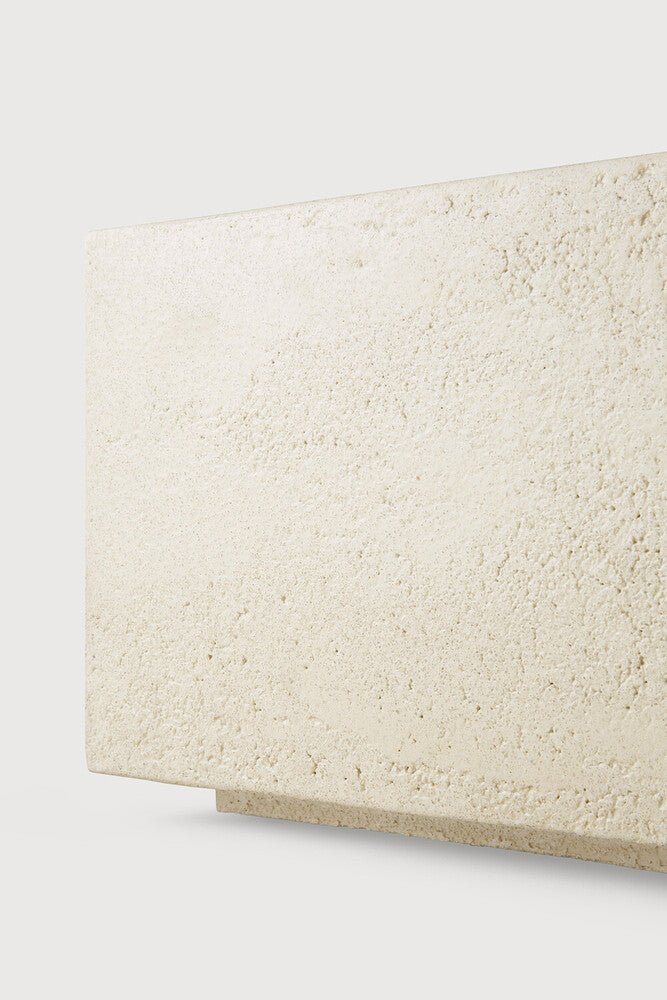 Elements Coffee Table | Varnished Microcement | Off White | Rectangular
