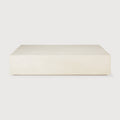 Elements Coffee Table | Varnished Microcement | Off White | Rectangular