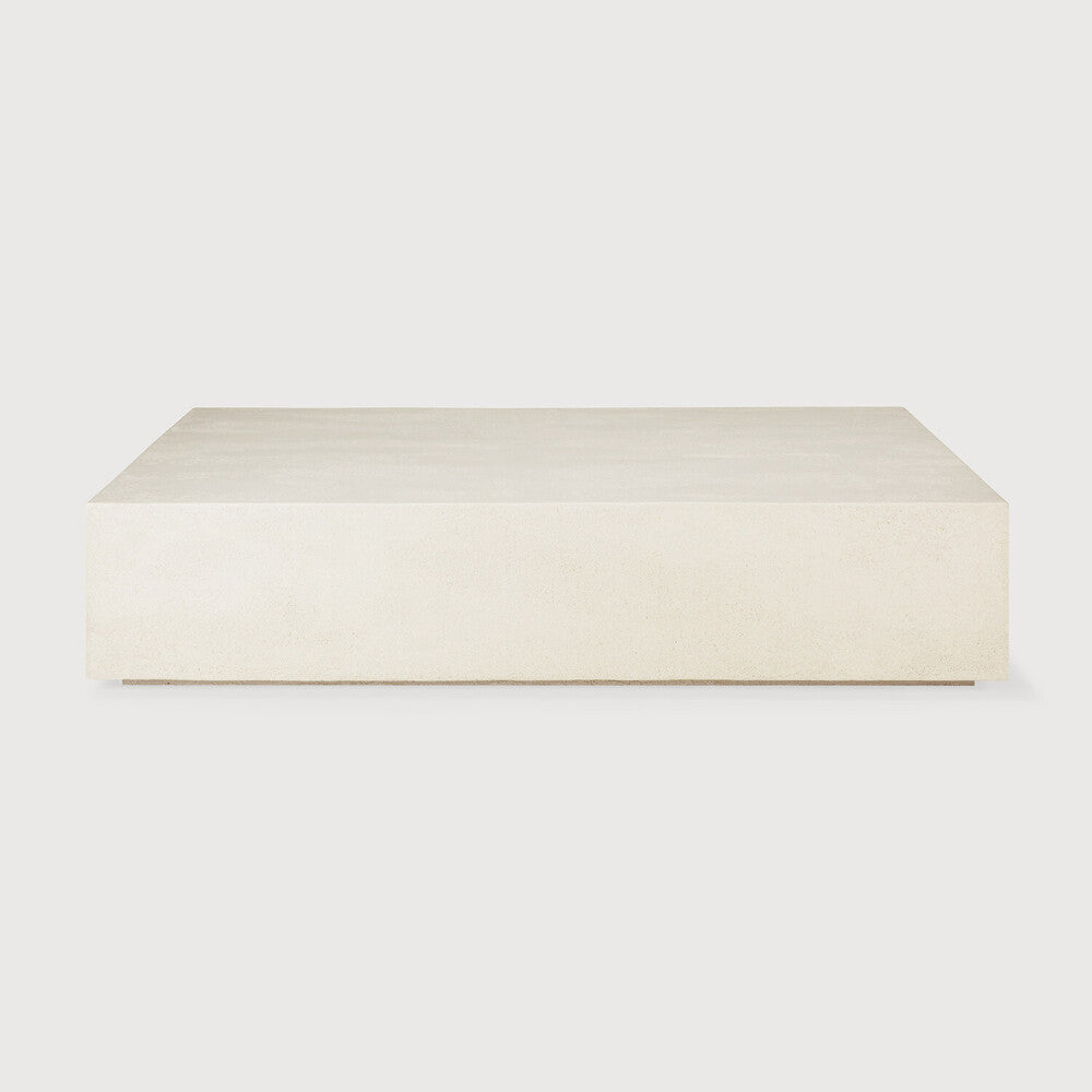Elements Coffee Table | Varnished Microcement | Off White | Rectangular