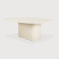 Elements Dining Table | Varnished Microcement | Off White | Pebble Shape