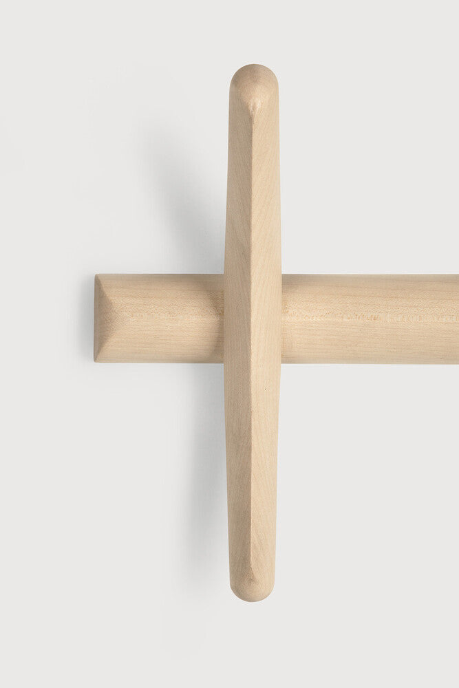 Pi Wall Coat Rack | Varnished Sycamore