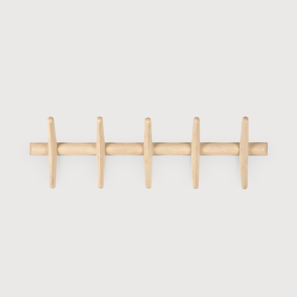 Pi Wall Coat Rack | Varnished Sycamore