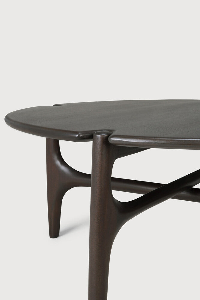 Pi Coffee Table | Varnished Mahogany | Dark Brown | Round