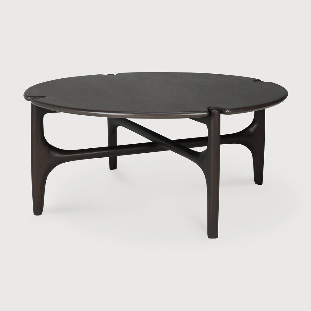 Pi Coffee Table | Varnished Mahogany | Dark Brown | Round