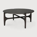 Pi Coffee Table | Varnished Mahogany | Dark Brown | Round
