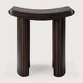 Roller Max Stool | Varnished Mahogany | Dark Brown
