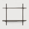 Pi Wall Mounted Desk | Varnished Mahogany | Dark Brown