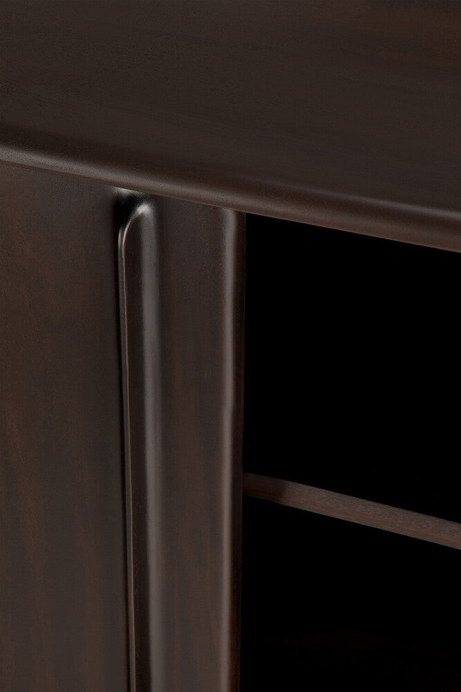 Flow Sideboard | Varnished Mahogany | Rose Brown | 2 Sliding Doors | 88" X 18"