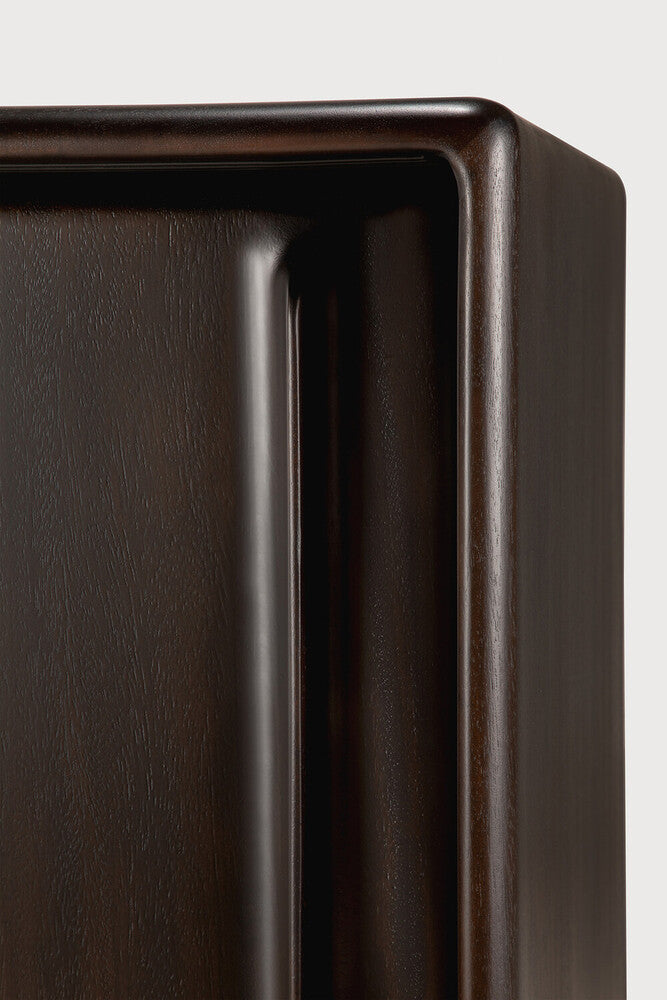 Flow Sideboard | Varnished Mahogany | Rose Brown | 2 Sliding Doors | 66" X 18"