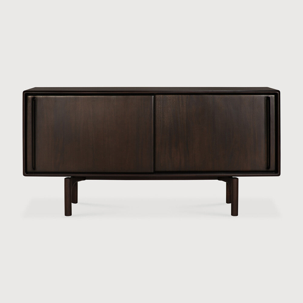 Flow Sideboard | Varnished Mahogany | Rose Brown | 2 Sliding Doors | 66" X 18"