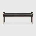 Jack Bench | Varnished Mahogany | Dark Brown | Carbone Leather