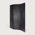 Chopped Room Divider | Varnished Mahogany | Black