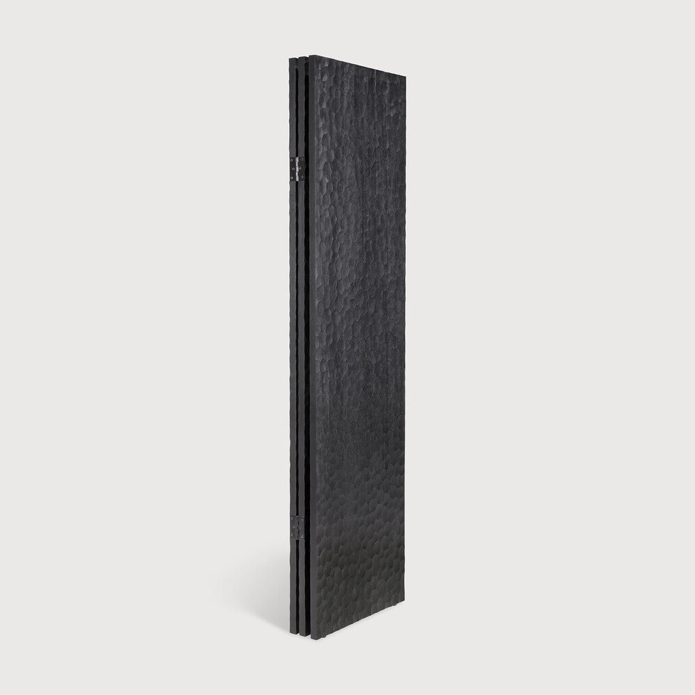 Chopped Room Divider | Varnished Mahogany | Black