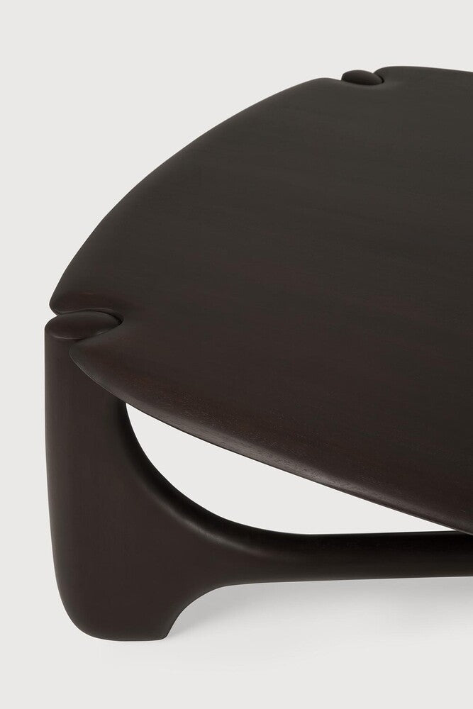 Pi Coffee Table | Varnished Mahogany | Dark Brown | Pebble Shape